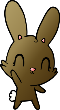 Orijinal şirin çizgi film tavşanı