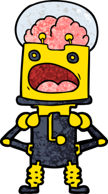 Orijinal karikatür balık karalama