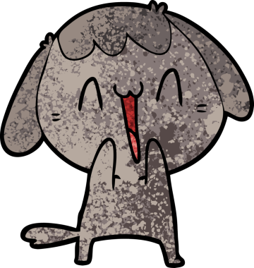 Orijinal şirin çizgi film köpeği.