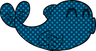 Orijinal bir balık karalaması.