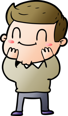 Orijinal karikatür dostu adam