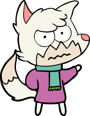 Orijinal çizgi film sinirli tilki