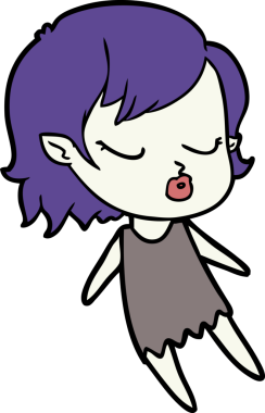 Orijinal şirin vampir kız çizgi filmi.