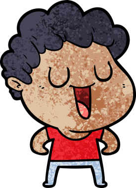 Orijinal gülen çizgi film adamı