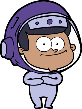 Orijinal mutlu astronot çizgi filmi