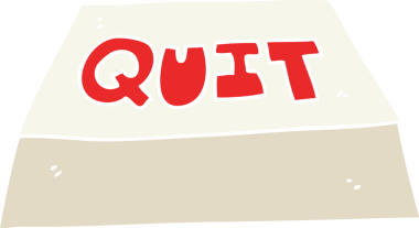 Çıkış düğmesinin orijinal düz renk çizimi