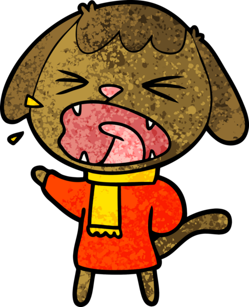 Orijinal şirin çizgi film köpeği.