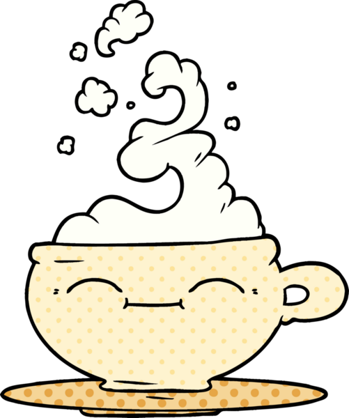 Orijinal sıcak kahve fincanı.