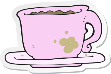 Çizgi filmin orijinal kahve etiketi.