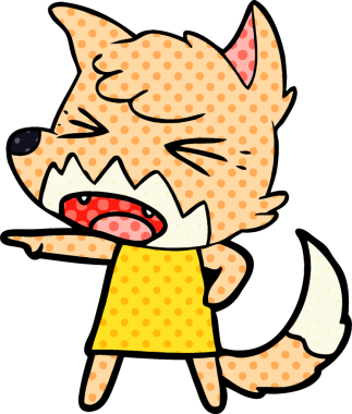 Orijinal kızgın çizgi film tilkisi