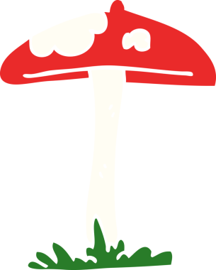 Orijinal karikatür mantarı