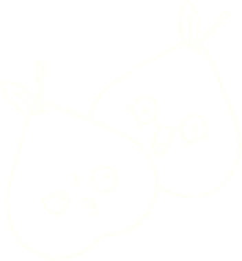 Orijinal Armut Tebeşiri Çizimi