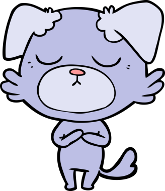 Orijinal şirin çizgi film köpeği.