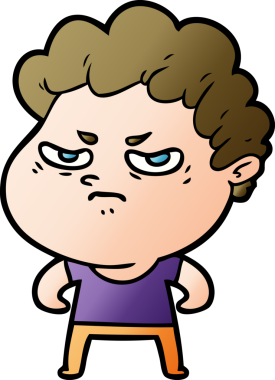 Orijinal kızgın adam çizgi filmi