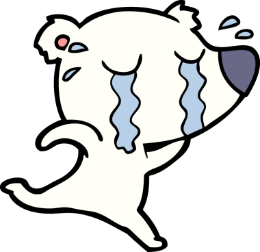 Orijinal üzgün küçük kutup ayısı çizgi filmi