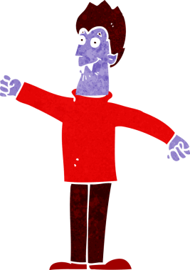 Orijinal mutlu vampir çizgi filmi.