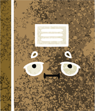 Orijinal illüstrasyon tarzı bir defter çizimi