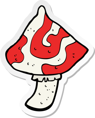 Çizgi film mantarının orijinal yapıştırması