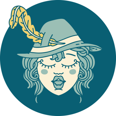 İnsan ozan karakterinin orijinal simgesi