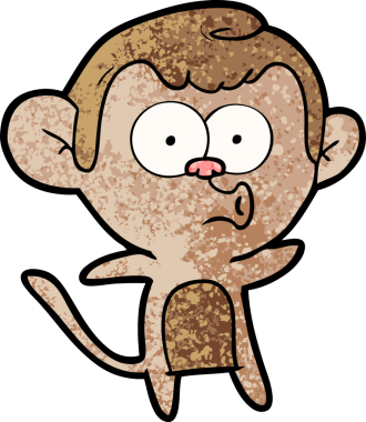 Orijinal çizgi film sürpriz maymun