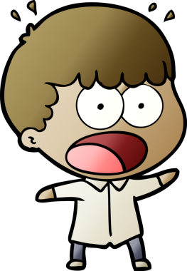 Orijinal karikatür şok adam