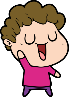 Orijinal gülen çizgi film adamı