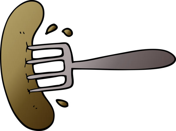 Orijinal bir sosisli karikatürü.