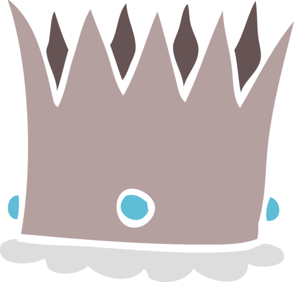 Orijinal karikatür gümüşten taç