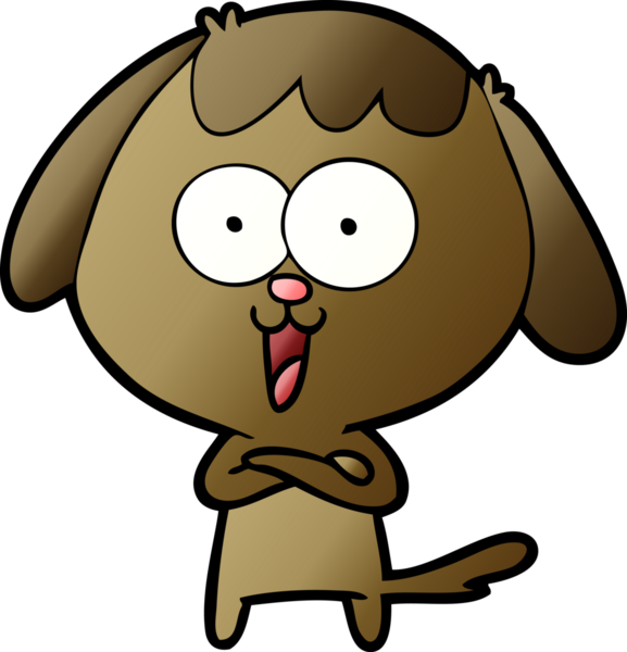 Orijinal şirin çizgi film köpeği.