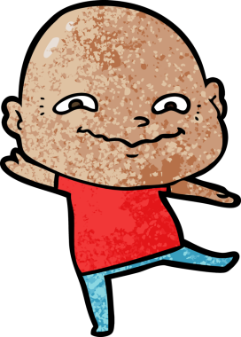 Bir insan tarafından çizilmiş orjinal, ürpertici adam.