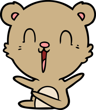 Orijinal gülen çizgi film ayısı