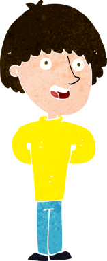 Orijinal mutlu adam çizgi filmi.