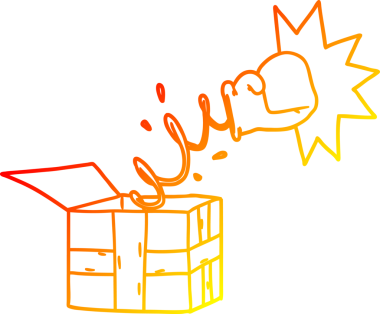 Boks eldiveni ile hediye edilen bir numaranın orjinal sıcak eğimli çizimi