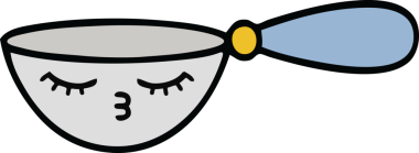 Orijinal bir ölçü kaşığı karikatürü.