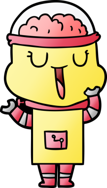 Orijinal mutlu çizgi film robotu