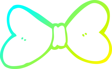 Çizgi film papyonunun orijinal soğuk gradyan çizimi