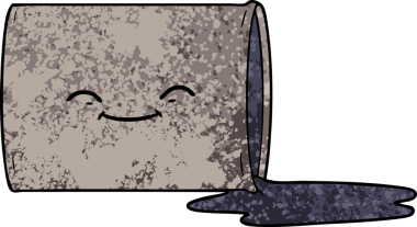 Orijinal çizgi film mutlu petrol varili