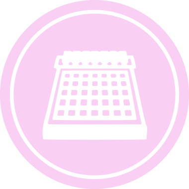 orijinal aylık takvim dairesel simgesi