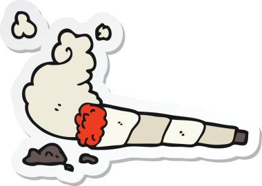 Çizgi film sigarasının orijinal etiketi.