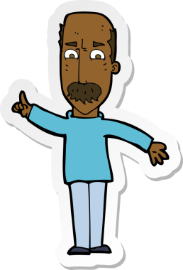 Çizgi film karakterinin orijinal çıkartması sert uyarı yayınlıyor.