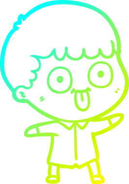 Orijinal soğuk çizgi çizgi film karakteri.