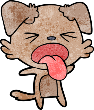 Orijinal iğrenç köpek çizgi filmi.