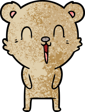 Orijinal mutlu çizgi film ayısı