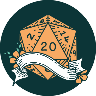 20 D20 zarının orijinal simgesi