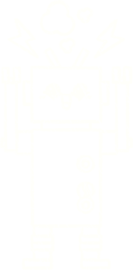 Orijinal Çılgın Robot Tebeşiri Çizimi