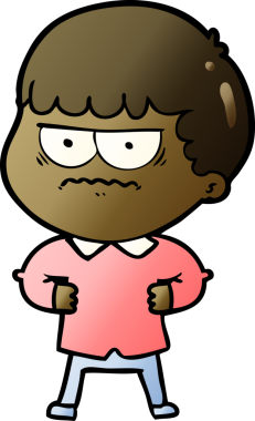 Orijinal el çizimi karikatür çizimi