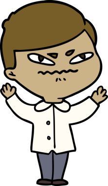 Orijinal kızgın adam çizgi filmi