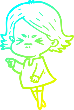 Kızgın bir karikatür karikatürü çizmiş.