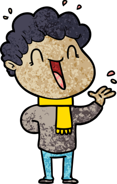 Orijinal mutlu adam çizgi filmi.