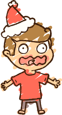 Orijinal Noel Adam Tebeşiri Çizimi